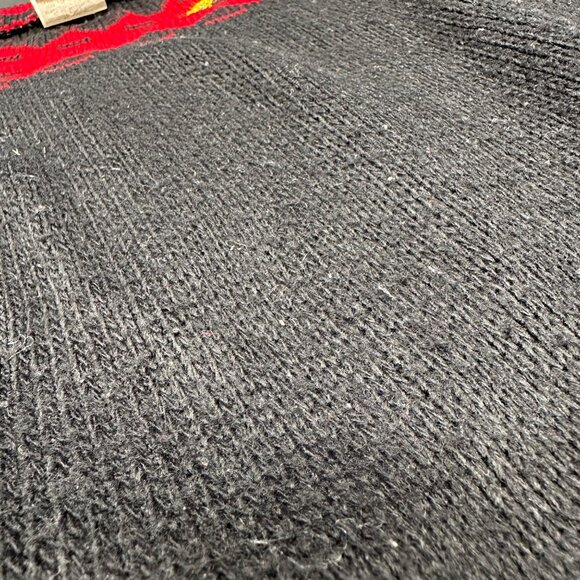 Vintage Christmas Sweater Teddy Bears Plaid 80s Holiday Time USA Acrylic Medium - Picture 9 of 10